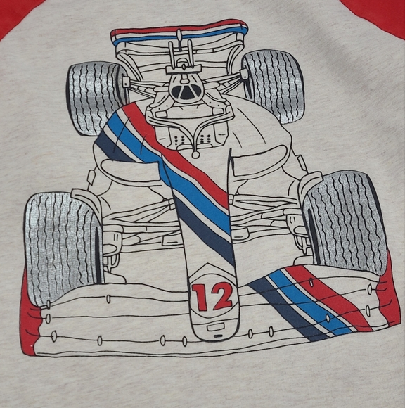 Mini Boden boys' race car graphic tee size 6-7y - Picture 2 of 4